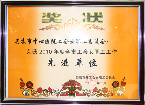 2010年度全市工会女职工工作先进单位